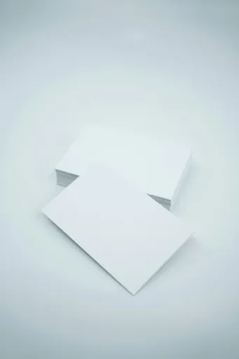 Minimal white cards