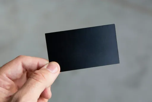 Black cards with spot UV