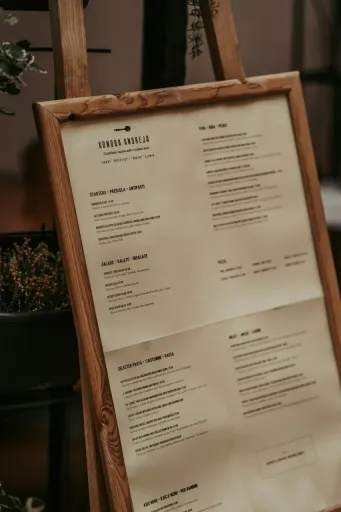 Restaurant menus